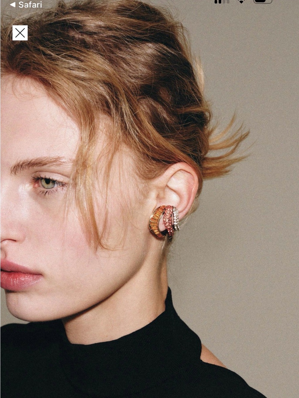 Zara cuff earrings - Picture 3 of 5